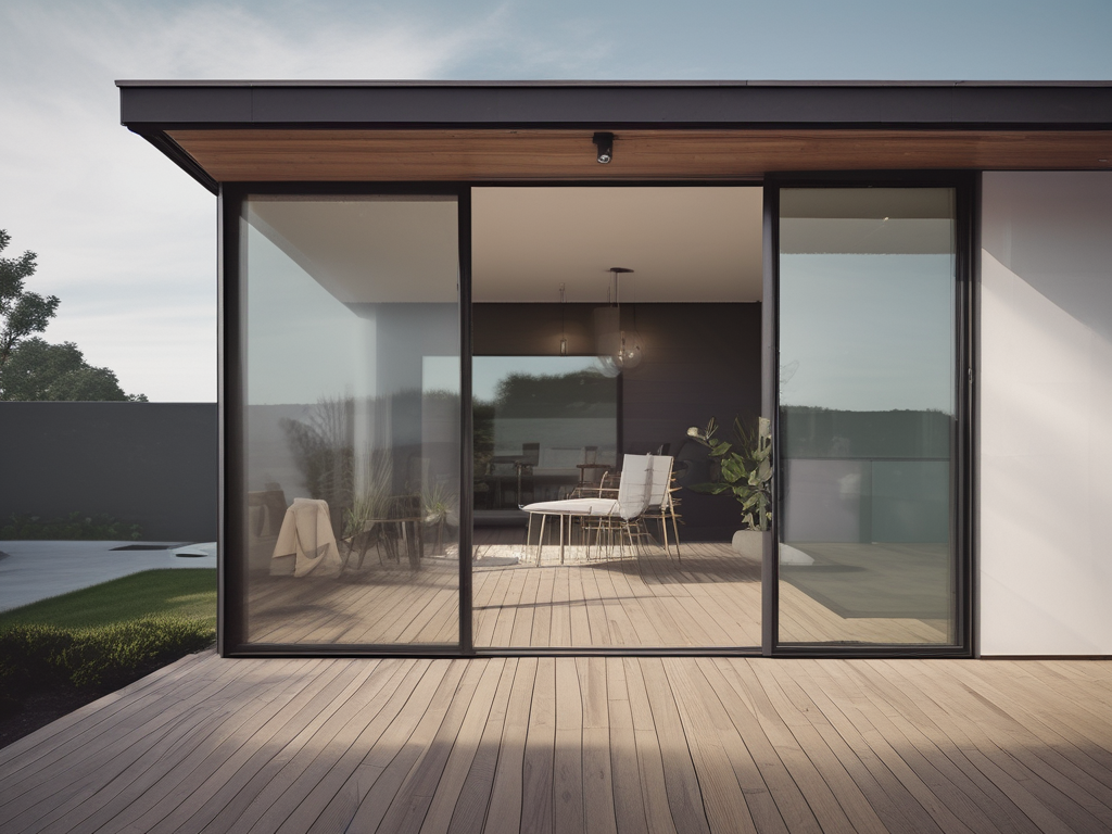 Glasschiebepaneelsystem für Pergolen
